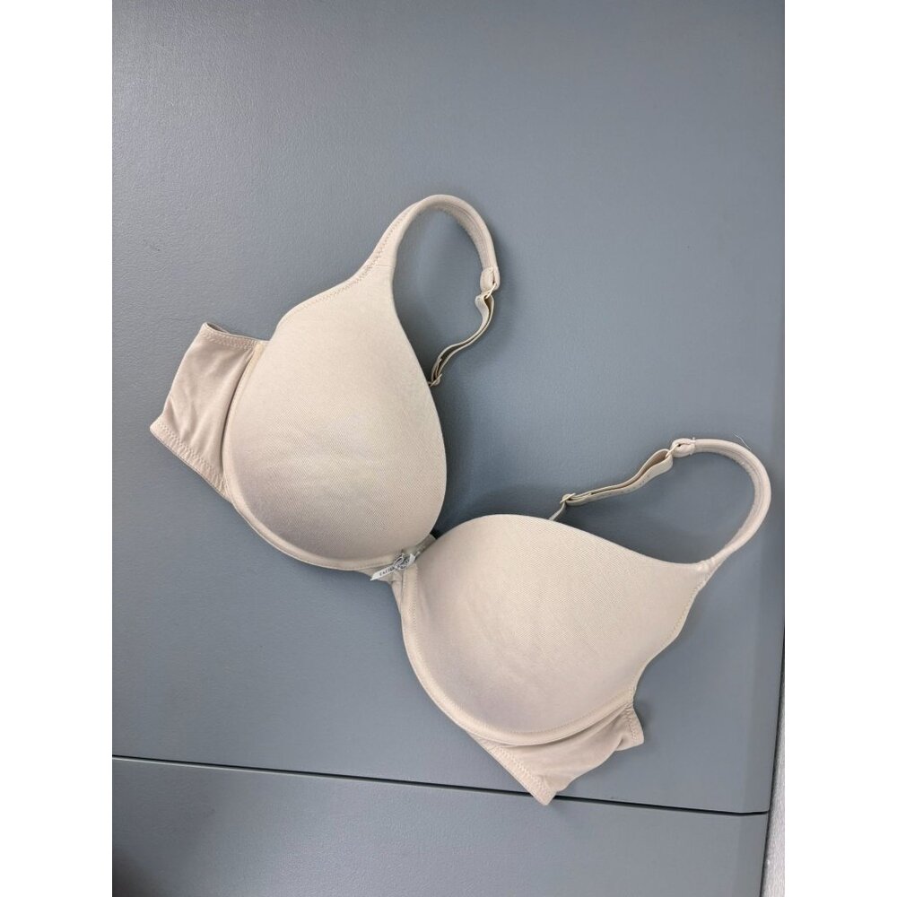 Cacique women's 42C beige boost plunge underwire lined cup‎ push up bra